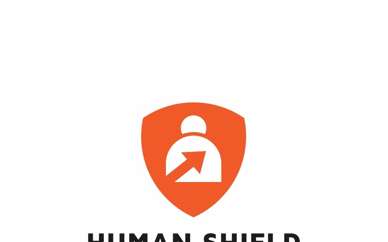 Download Шаблон логотипа "Human Shield Logo Template" / Human Shield Logo Template - Шаблон логотипа на тему графика abstract care check checking clinic data document guard health human icon information logo mark password people privacy protect protection right