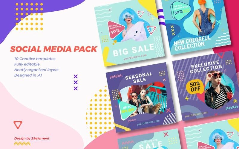 Download Шаблон для соцсетей "Instagram Fashion Banner V.1.4 Social Media Template" / Instagram Fashion Banner V.1.4 Social Media Template - Шаблон для соцсетей на тему графика 