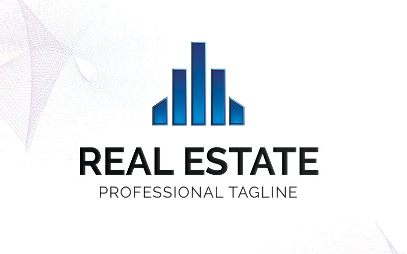 Download Шаблон логотипа "Real Estate Logo Template" / Real Estate Logo Template - Шаблон логотипа на тему графика agent builder building construction creative design developer home house logo modern mover print ready property real estate realtor realty renovation