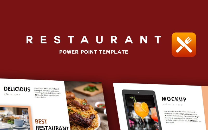 Ресторан - Креативный шаблон PowerPoint