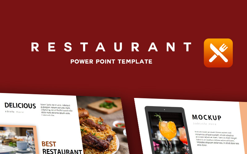 Ресторан - творчий шаблон PowerPoint
