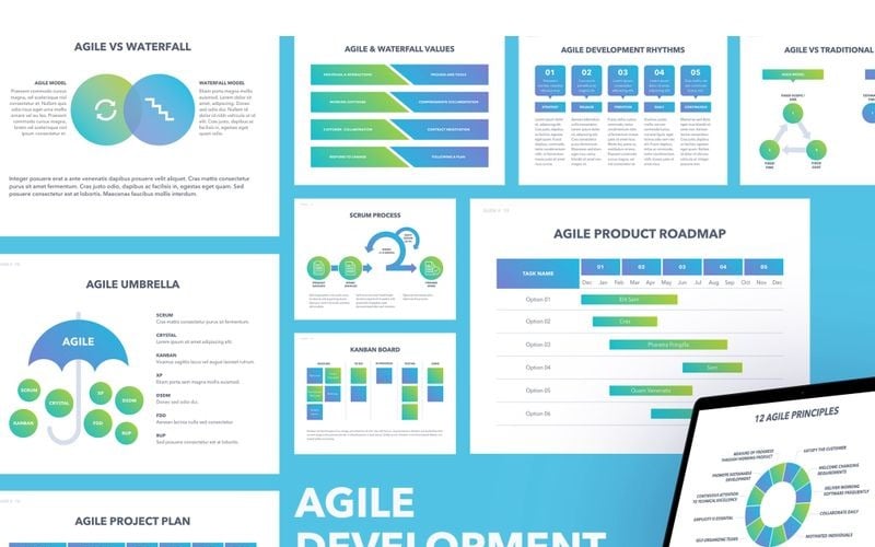 Szablon programu PowerPoint Agile Development