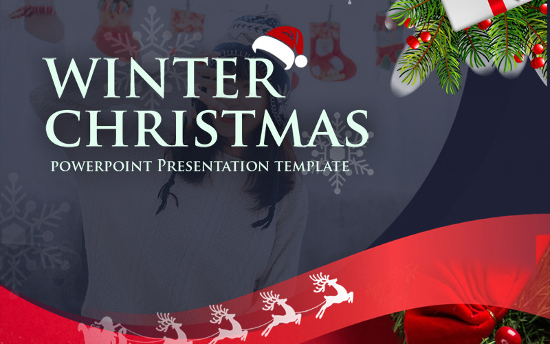 Winter Christmas - Multipurpose Presentation PowerPoint template