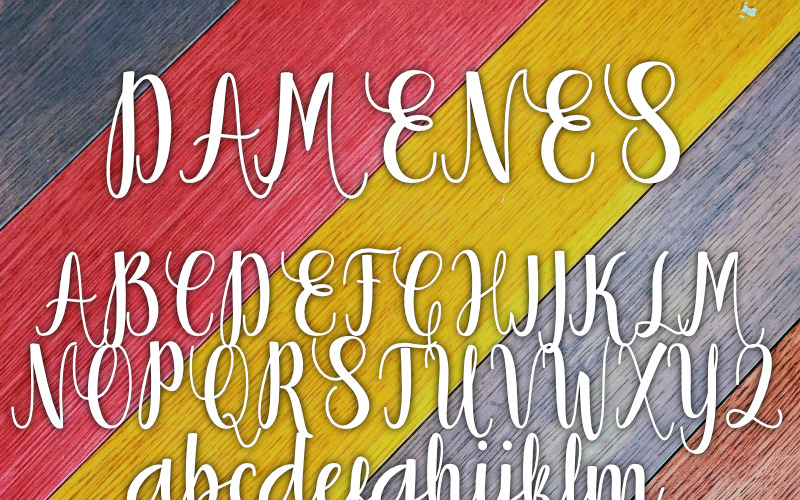 Download Шрифт "DAMENES Font" / DAMENES Font - Шрифт на тему графика font typography presentation logo branding marketing