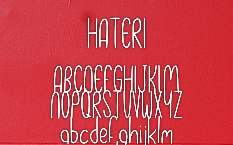 Download Шрифт "HATERI Font" / HATERI Font - Шрифт на тему графика font typography presentation logo branding marketing