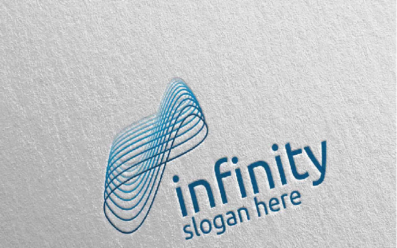 Modèle de logo Infinity Loop Design 24