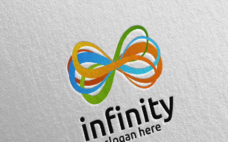 Шаблон логотипа Infinity loop Design 27