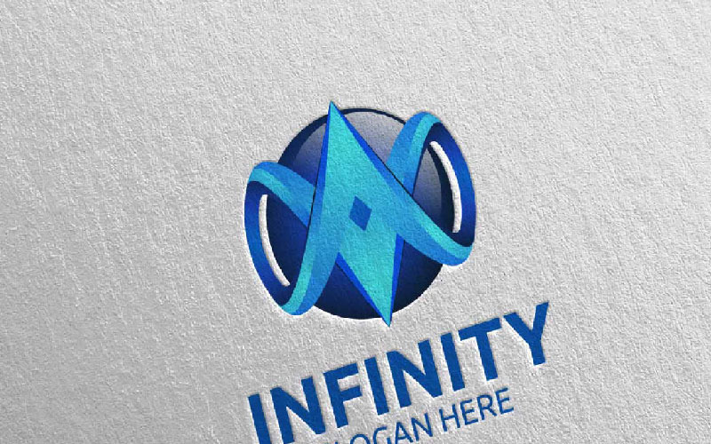 Modello di logo di Infinity loop Design 23
