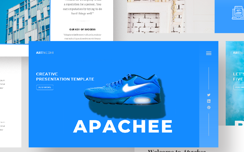 Apachee-创意商务Google幻灯片