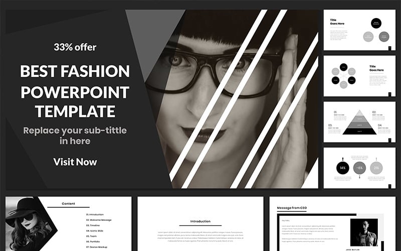 Best Fashion PowerPoint template 92019 TemplateMonster