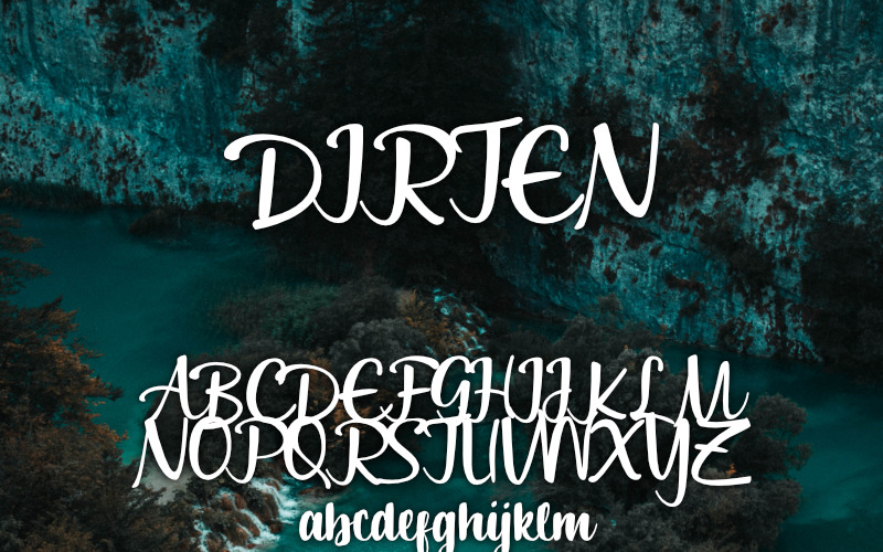 Download Шрифт "Dirten Font" / Dirten Font - Шрифт на тему графика fonts typography presentation logo modern stylish