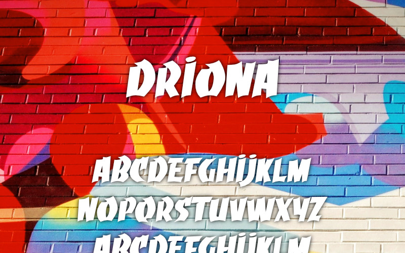 Download Шрифт "Driona Font" / Driona Font - Шрифт на тему графика font typography presentation logo marketing stylish branding