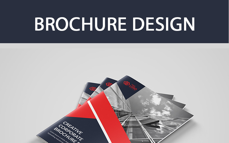 Двукратный дизайн бизнес-брошюры - шаблон фирменного стиля