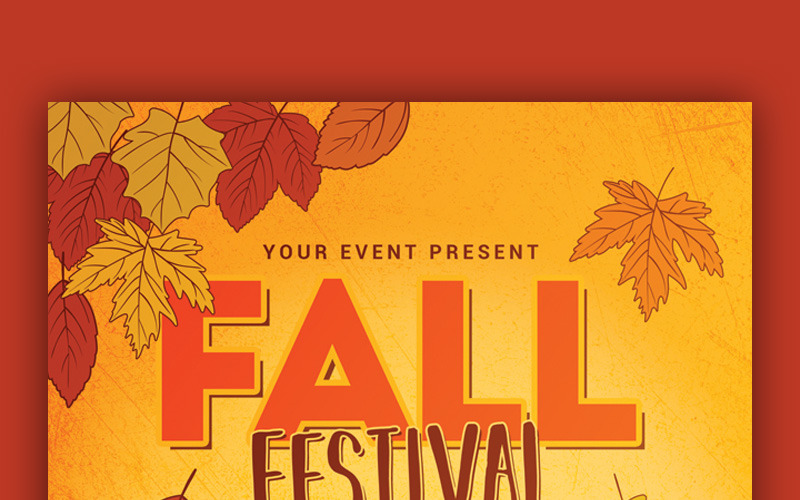 Download Фирменный стиль "Fall Festival Flyer - Corporate Identity Template" / Fall Festival Flyer - Corporate Identity Template - Фирменный стиль на тему графика autumn banner banners dry leaves fall fest grunge flyer harvest invitation invite music festival party nightclub octoberfest oktoberfest outline promotion