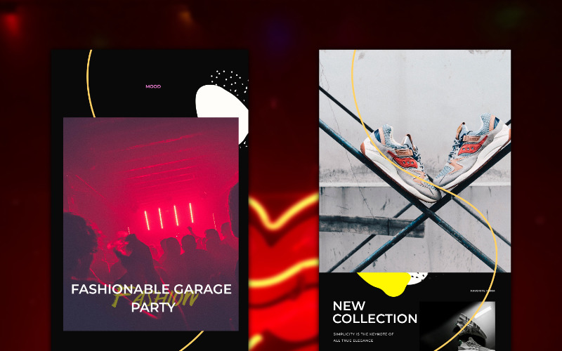 Download Шаблон для соцсетей "Instagram Modern Social Media Template" / Instagram Modern Social Media Template - Шаблон для соцсетей на тему графика instagram template photoshop modern stylish branding marketing blog