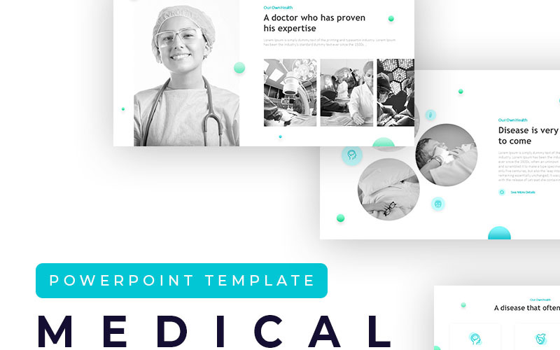 Modelo de PowerPoint de apresentação criativa médica