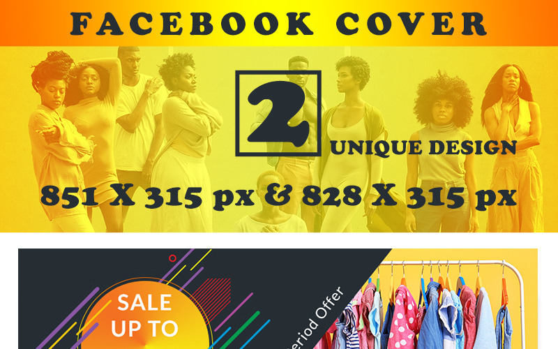 Modewinkel FB Tijdlijn Cover Social Media Template