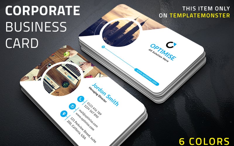 Optimise Agency Business Card - Corporate Identity Template