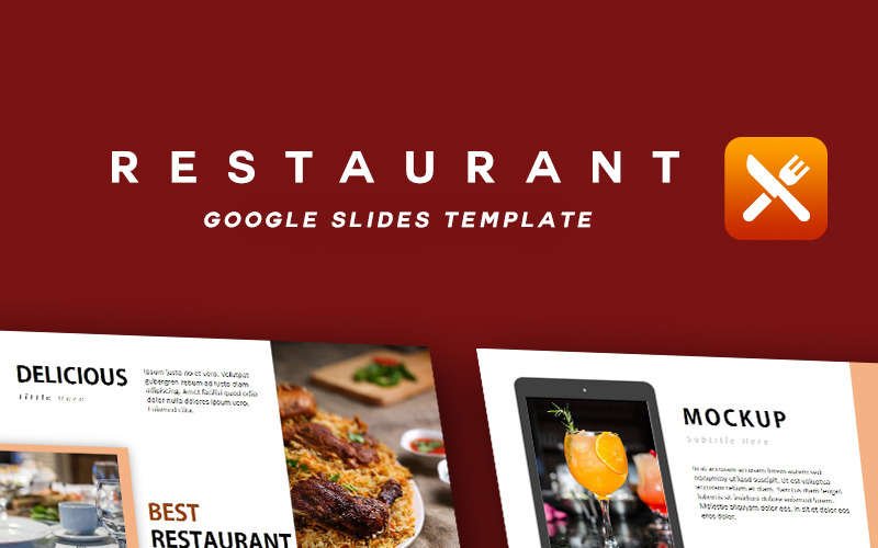Restaurant - Google Slides créatives
