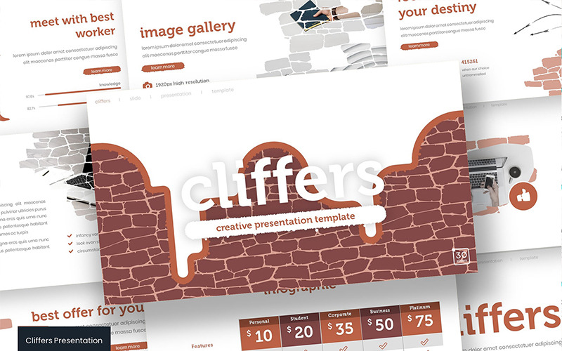 Cliffers PowerPoint-mall