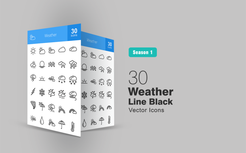 Conjunto de iconos de línea de tiempo 30