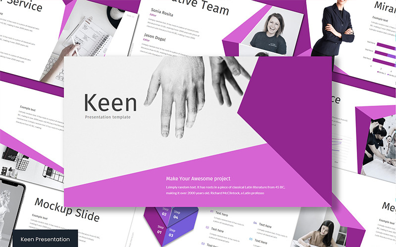 KEEN PowerPoint sablon