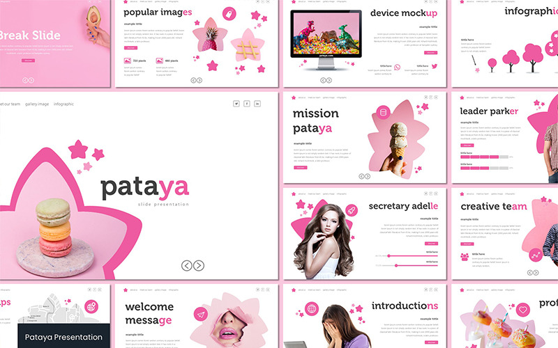 Modèle PowerPoint de pataya