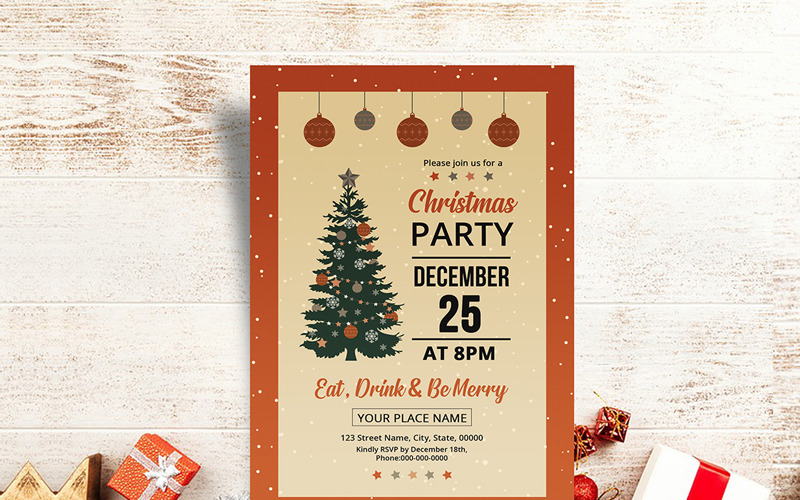 Download Фирменный стиль "Christmas Party Flyer - Corporate Identity Template" / Christmas Party Flyer - Corporate Identity Template - Фирменный стиль на тему графика christmas,party,flyer,template,design,layout,invitation,club,dj,holiday,new,year,ms,word,psd,photoshop