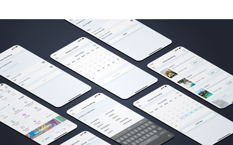 Hotel Booking UI Elements