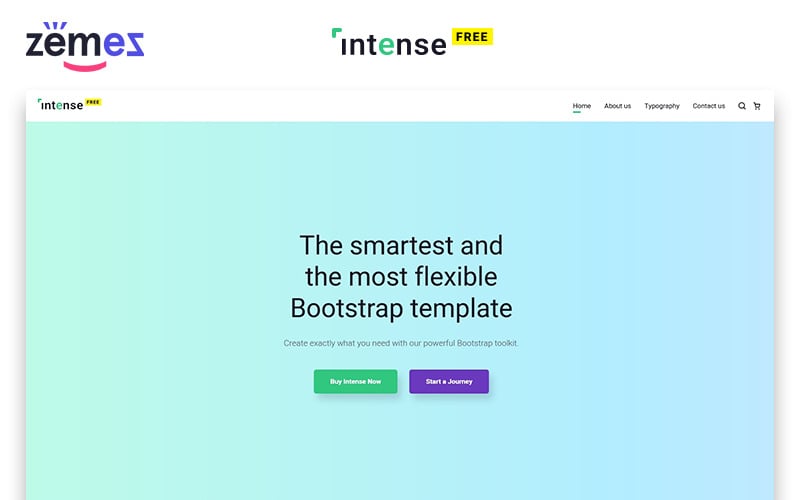 Intense Free - Modèle de site Web HTML d'entreprise