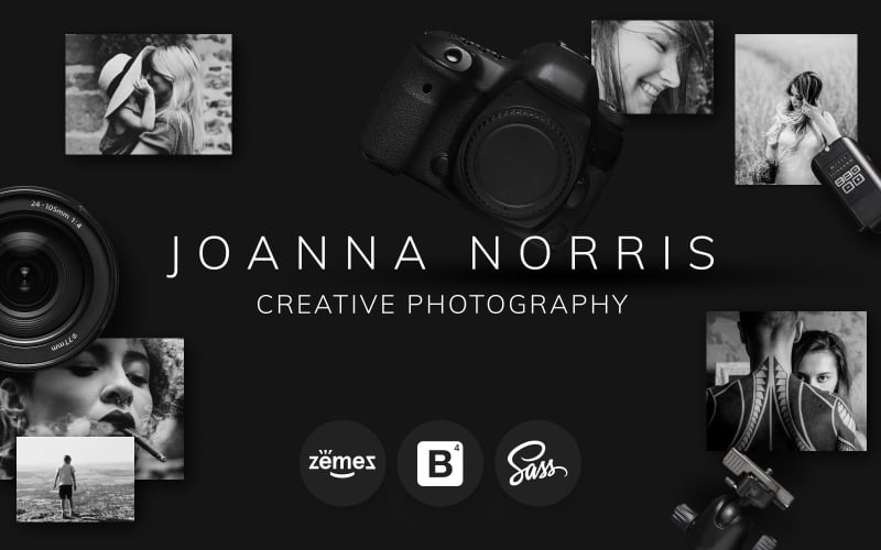 Joanna Norris - Szablon strony internetowej portfolio fotografa