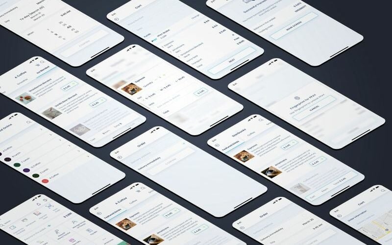 Download UI элементы "Order Food Online UI Elements" / Order Food Online UI Elements - UI элементы на тему графика 