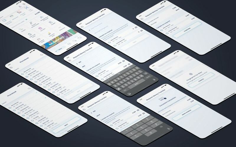 Download UI элементы "Request Money Transfer UI Elements" / Request Money Transfer UI Elements - UI элементы на тему графика 