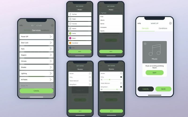 Services maken - UI-elementen voor muziek
