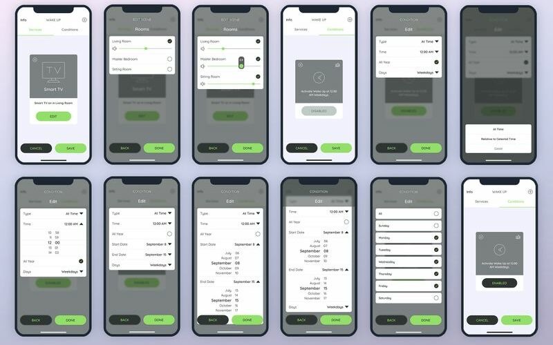 Услуги Условия Элементы пользовательского интерфейса