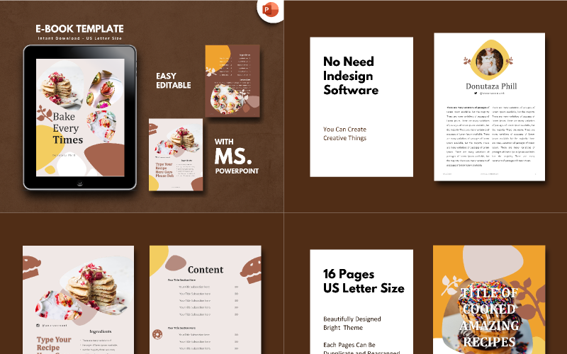 Recept Eten Presentatie PowerPoint-sjabloon