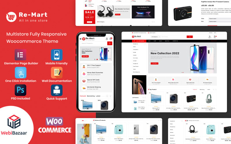 Remart - WooCommerce-Theme für Mehrzweck-Elektronikgeschäfte