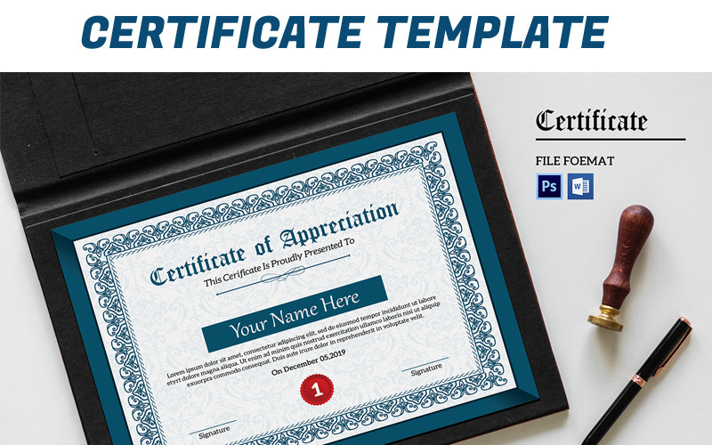 Download Шаблон сертификата "Sistec Multipurpose Certificate Template" / Sistec Multipurpose Certificate Template - Шаблон сертификата на тему графика certificate,template,printable,editable,appreciation,recognitation,academic,achievement,award,print,school,college,word,psd