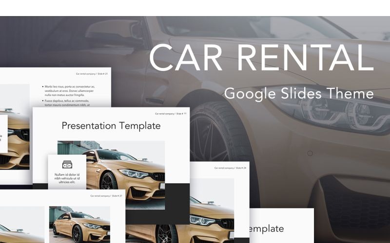 Location de voitures Google Slides