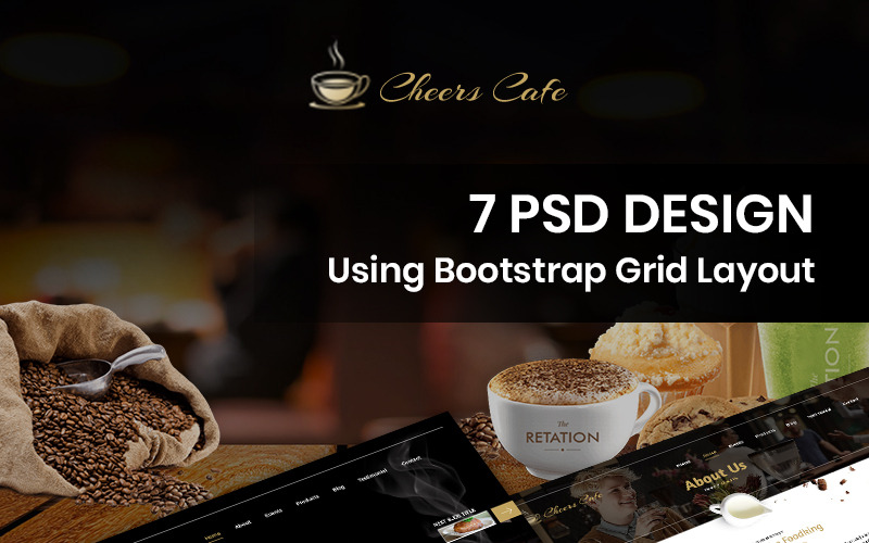 Cheers Cafe - Kafé PSD-mall