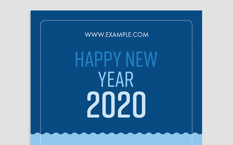 Download Фирменный стиль "New Year Social Media Layout - Corporate Identity Template" / New Year Social Media Layout - Corporate Identity Template - Фирменный стиль на тему графика new year social media,new year,social media,post,2020,2021