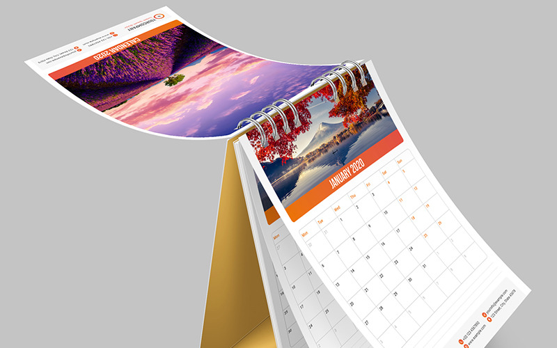 Download Фирменный стиль "Vertical Desk Calendar 2020 Layout Planner" / Vertical Desk Calendar 2020 Layout Planner - Фирменный стиль на тему графика vertical,desk calendar 2020,layout,planner