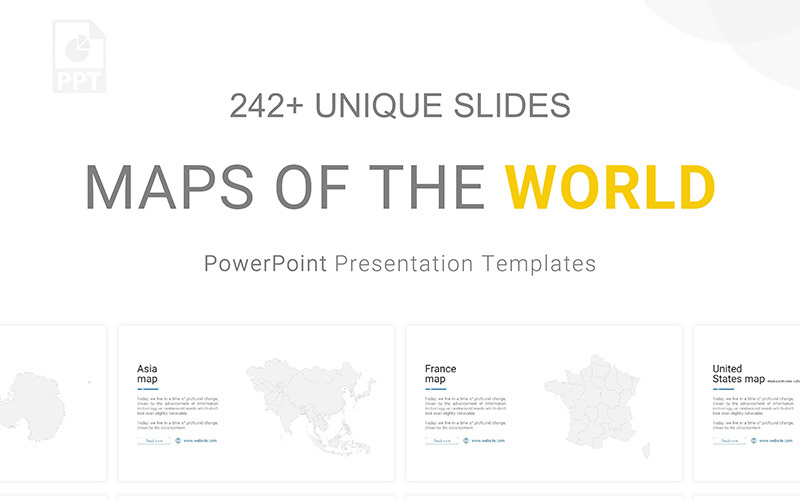 Mappe Infografica modello PowerPoint