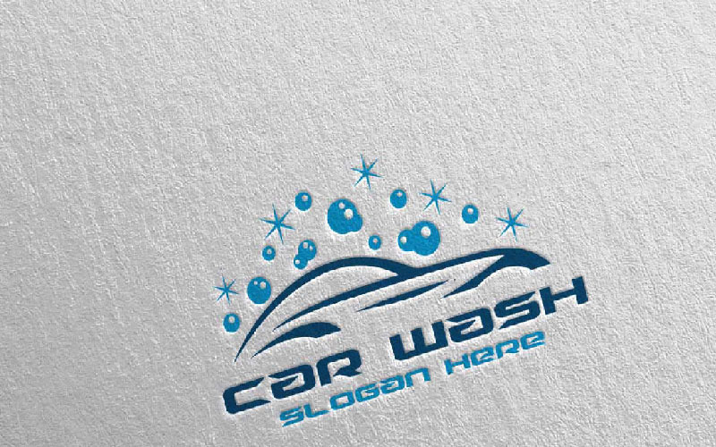 Car Wash 7 Logo sjabloon