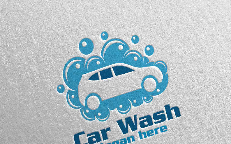 Download Шаблон логотипа "Car Wash 8 Logo Template" / Car Wash 8 Logo Template - Шаблон логотипа на тему графика car logo wash vector service auto icon design vehicle repair illustration automotive wheel logotype water tool clean company drive sport