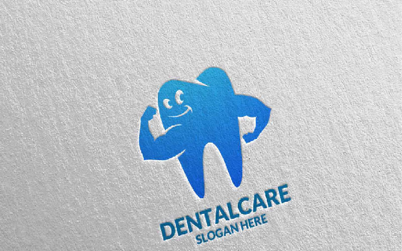 Download Шаблон логотипа "Dentalcare Logo Template" / Dentalcare Logo Template - Шаблон логотипа на тему графика dental logo icon vector dentist health care tooth medical illustration clean smile mouth clinic doctor teeth protection treatment root implant
