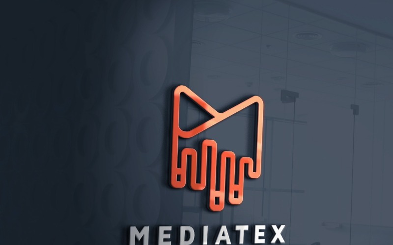 Modèle de logo lettre M