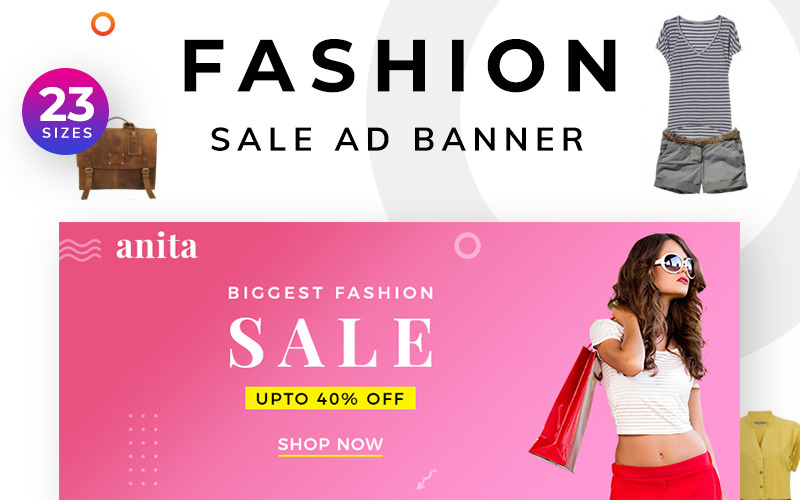 Fashion Sale Ad Banners Social Media Template
