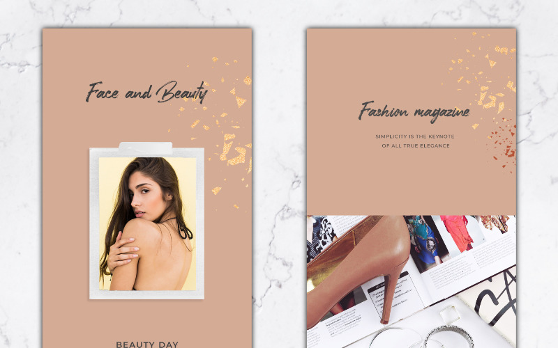 Download Шаблон для соцсетей "Instagram Famous Template for Social Media" / Instagram Famous Template for Social Media - Шаблон для соцсетей на тему графика instagram smm blog marketing style branding