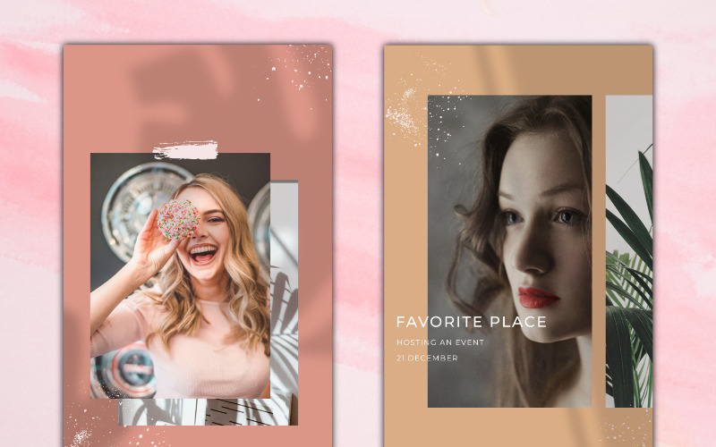 Download Шаблон для соцсетей "Instagram Fashion Template for Social Media" / Instagram Fashion Template for Social Media - Шаблон для соцсетей на тему графика instagram stories branding marketing blog